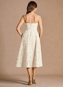 Phoenix French White Midi Dress image2