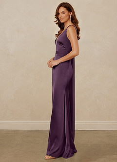 Christian Siriano Bridal for Azazie 1011 Robes de demoiselle d'honneur Robe Sirène en Satin extensible Arc Prune image7