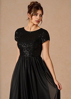Colleen Negro Vestido largo image2