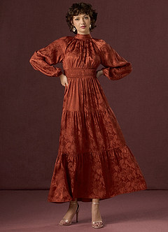 Brianna Rust Maxi Dress image4