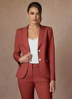 front Whitney Terakota Kombinezon Ze Spodniami Typu Cropped Ze Stretchem I Strukturą