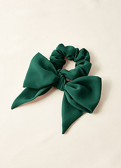 front Matching Color Chiffon Multiway Hair Scarf Scrunchie Set 2Pack
