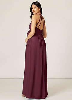 Azazie Athena Final Sale Empire Ruched Chiffon Floor-Length Dress image5