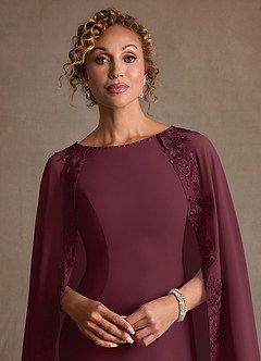 Azazie Artemisia 신부의 어머니 드레스 쉬스 레이스 쉬폰 플로어 길이 드레스 image7