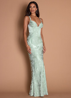 Maxi jurk Sabina Soft Green image3