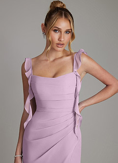 Azazie Jessamine Bridesmaid Dresses Wisteria Mermaid Corset Chiffon Dress image3