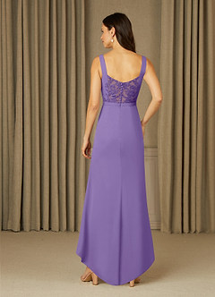 Azazie Yabelle Final Sale Tahiti Mermaid Lace Chiffon Dress image2