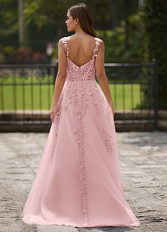 Dreamscape Blushing Pink A-line Prom Dress image3