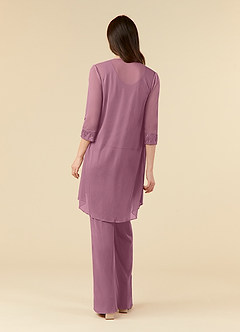 Azazie Frances Mère de la mariée Robes Robe Combinaison/Tailleur Pantalon en Maille Découpé Mauve Vintage image2