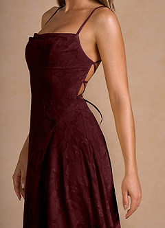 Marlo Wine Corset Prom Dress image6