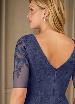 Azazie Ivanna Mother of the Bride Dresses Stormy Mermaid Lace Dress image6