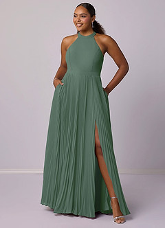 Barbie ♥ Azazie Bridesmaid Dresses A-Line Pleated Chiffon Floor-Length Dress image11