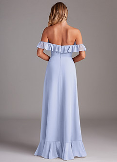 Azazie Lyra Bridesmaid Dresses Lavender A-Line Chiffon Convertible Dress image7
