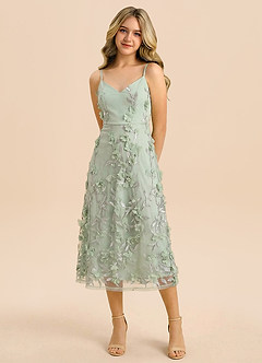 front Azazie Freya Junior Formal Dress