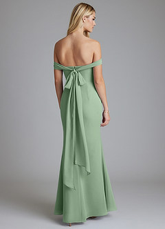 Azazie Solstice Final Sale Matcha Mermaid Strapless Chiffon Convertible Dress image7
