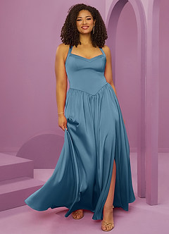 Barbie ♥ Azazie Bridesmaid Dresses Bermuda A-Line with Pockets Stretch Satin Dress image10