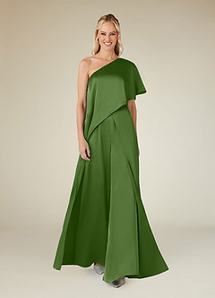Azazie Hagretta Mother of the Bride Dresses Basil Jumpsuit/Pantsuit Stretch Satin Dress image1