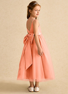 Azazie Patootie Flower Girl Dresses Sunset A-Line Spaghetti Strap Tulle Dress image2