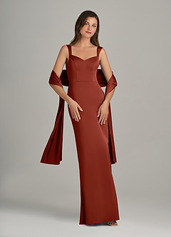 Azazie Matching Color Stretch Satin Shawl