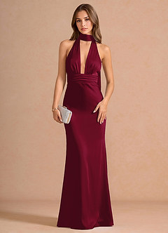 Linnea Merlot Maxi Dress image1