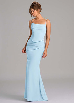 Vestido Azul Cielo Largo Callidora image6