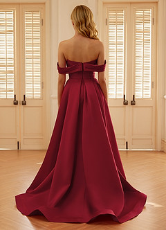 Seraphinaie Borgogna Abito da ballo a trapezio image2