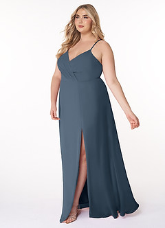 Azazie Everleigh Bridesmaid Dresses Neptune A-Line Sweetheart Pleated Chiffon Dress image11