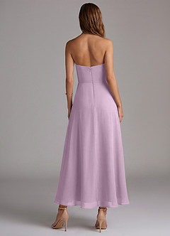 Azazie Wren Bridesmaid Dresses Wisteria A-Line Strapless Chiffon Dress image4