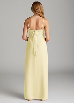 Azazie Mai Junior Osłona Pofałdowany Szyfon Długość podłogi Młodsza druhna Sukienka image2