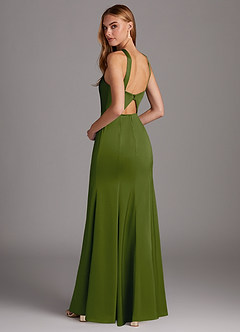Robe Longue Olive Verte Elana image2