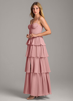 Azazie Alanna Bridesmaid Dresses Dusty Rose A-Line Sweetheart Neckline Chiffon Dress image6