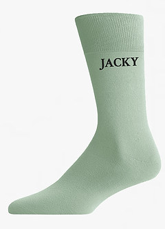 front Chaussettes brodées personnalisées pour mariés et garçons d'honneur