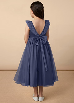 Azazie Dolly Final Sale Stormy A-Line Bow Tulle Dress image4