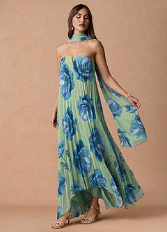 Robe Longue Lime Floral Nahla image4