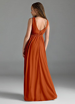 Azazie Tanicia Junior Bermuda A-Line Mesh Dress image4