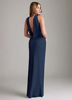 Azazie Lusinda Suknie dla druhen Syrena Zza ramienia Szyfon Do ziemi Sukienka image6