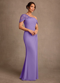 Azazie Sally Suknie dla Matki Panny Młodej Osłona Koronka Szyfon Długość podłogi Sukienka image2