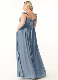 Azazie Metz Bridesmaid Dresses Twilight A-Line Sweetheart Ruched Chiffon Dress image10