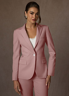 Kennedy Dusty Rose Structured Stretch Blazer