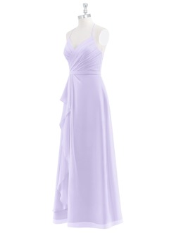 Azazie Dawn Bridesmaid Dresses A-Line Pleated Chiffon Floor-Length Dress image8