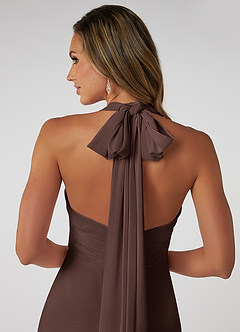 Azazie Fifi Bridesmaid Dresses Ganache A-Line Strapless Chiffon Convertible Dress image4