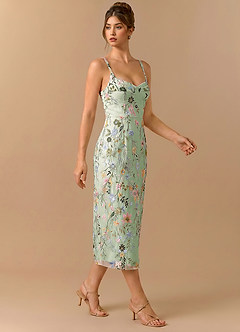 Vestido Verde Claro Midi Paulina image4