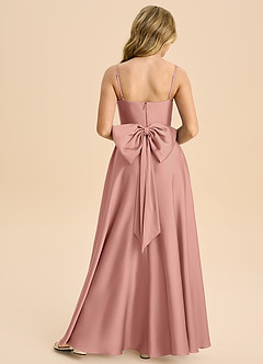 Azazie Bear Junior Rosette A-Line Sweetheart Neckline Stretch Satin Dress image2