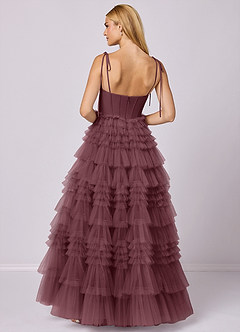 Barbie ♥ Azazie Bridesmaid Dresses Sangria A-Line Sweetheart Neckline Tulle Dress image5