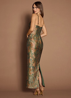 Christy Vintage Teal Maxi Dress image2