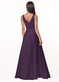Azazie Nala Bridesmaid Dresses A-Line Pleated Chiffon Floor-Length Dress image3