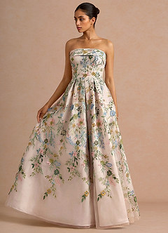 Abito Lungo Blush Rosa Multi Evangeline image3