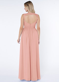 Azazie Raine Final Sale Matcha A-Line Sweetheart Ruched Chiffon Dress image2