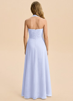 Azazie Clarisa Junior Lavender A-Line Ruched Chiffon Dress image4