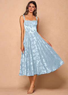 Vestido Azul Pálido Midi Sylvie image3